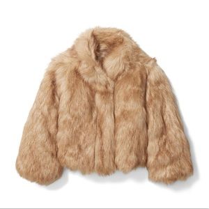 Janie and Jack faux fur size 3-4t